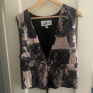 Vintage Florenzi Jazz Themed Vest